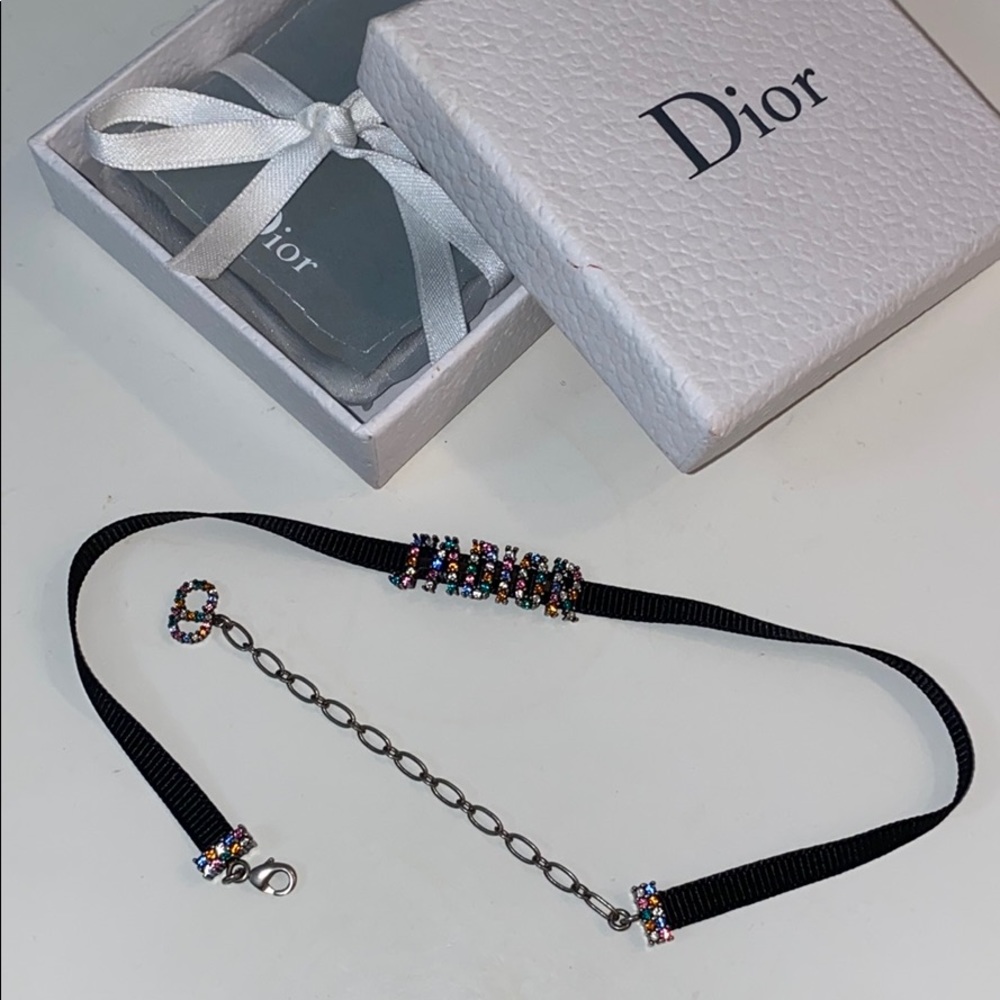 ❌SOLD❌Christian Dior - Black Ribbon Choker